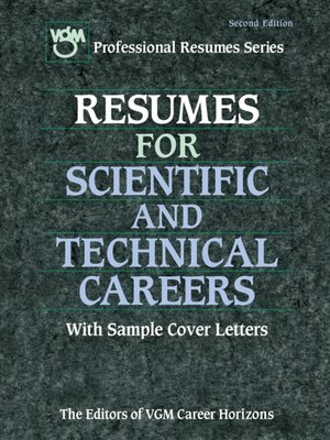 cover image of Resumes for Scientific and Technical Careers